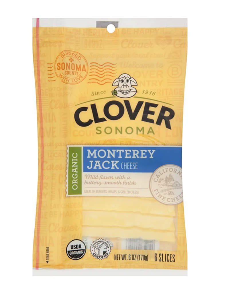 Clover Sonoma Organic Sliced Jack Cheese