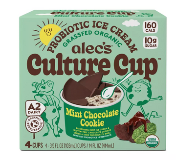 Alec's Ice Cream Organic 'Culture Cup' Mint Chocolate (4ct)