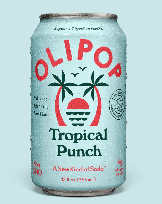 OLIPOP 'Tropical Punch' Prebiotic Soda