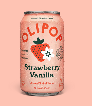 OLIPOP 'Strawberry Vanilla' Prebiotic Soda