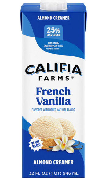 Califa Farms French Vanilla Almond Milk Coffee Creamer