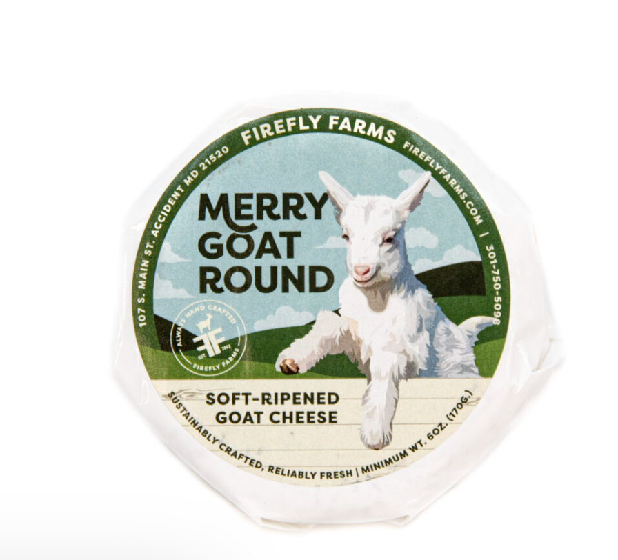 Firefly Farms 'Merry Goat Round' Bloomy Rind Goat Cheese