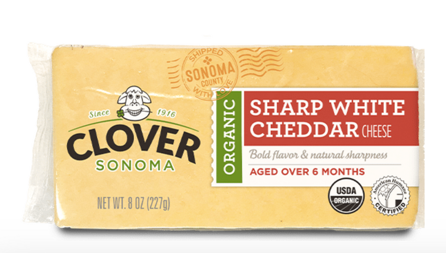 Clover Organic Sharp White Cheddar Cheese