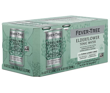 Fever Tree Elderflower Tonic Water (8 cans)