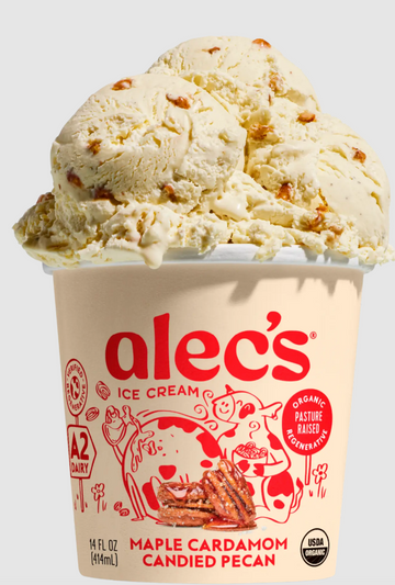Alec's Ice Cream Organic 'Cardamom Pecan' Ice Cream