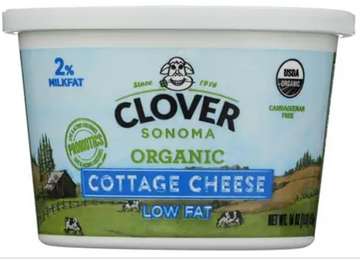 Clover Sonoma Organic Small Curd Lowfat Cottage Cheese