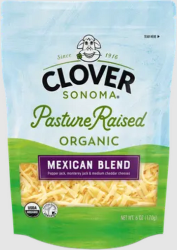 Clover Sonoma Organic Mexican Shredded Cheese Blend