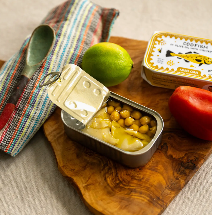 Miss Can Codfish in Olive Oil with Chickpeas