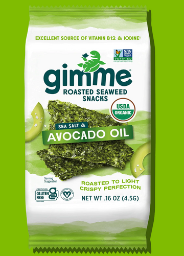 Gimmie Premium Roasted Seaweed Sea Salt & Avocado Oil