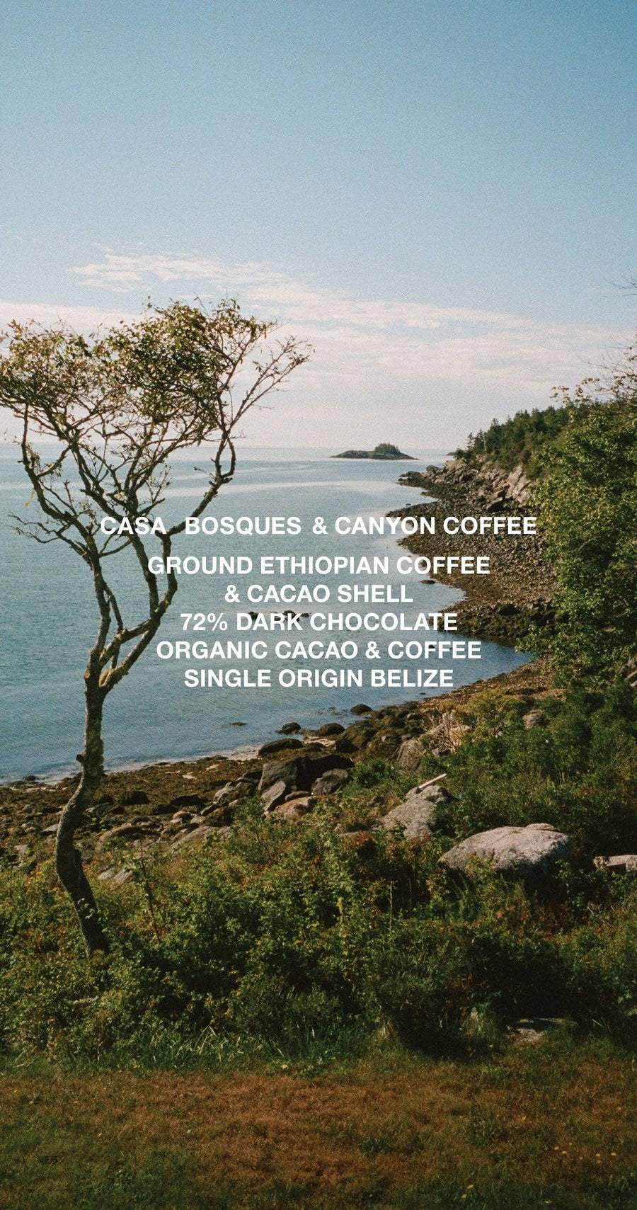 Casa Bosques Dark Chocolate w/ Ground Ethiopian Coffee & Cacao Shell