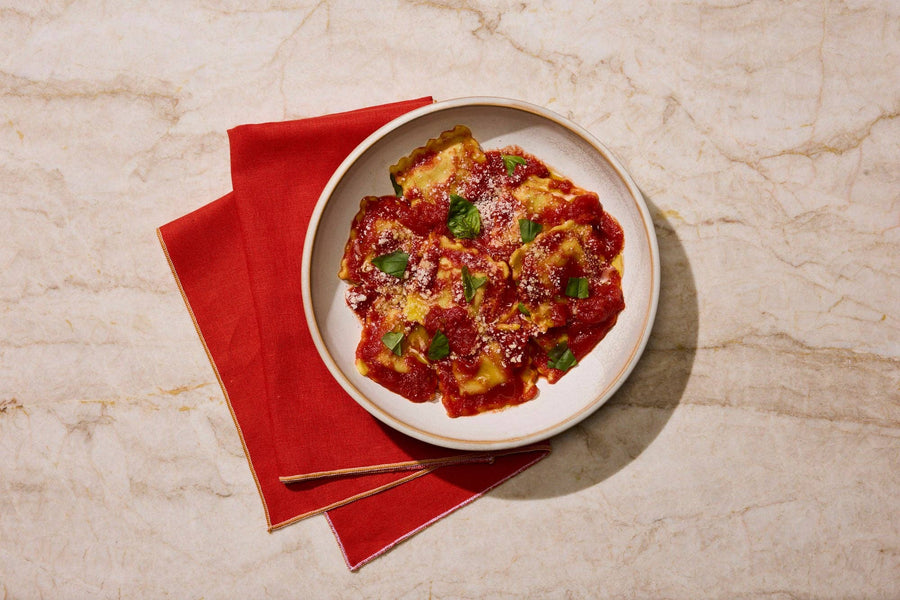 Ripi Chicken Parm Ravioli w/ Crushed Tomatoes, Mozzarella & Basil (Frozen)