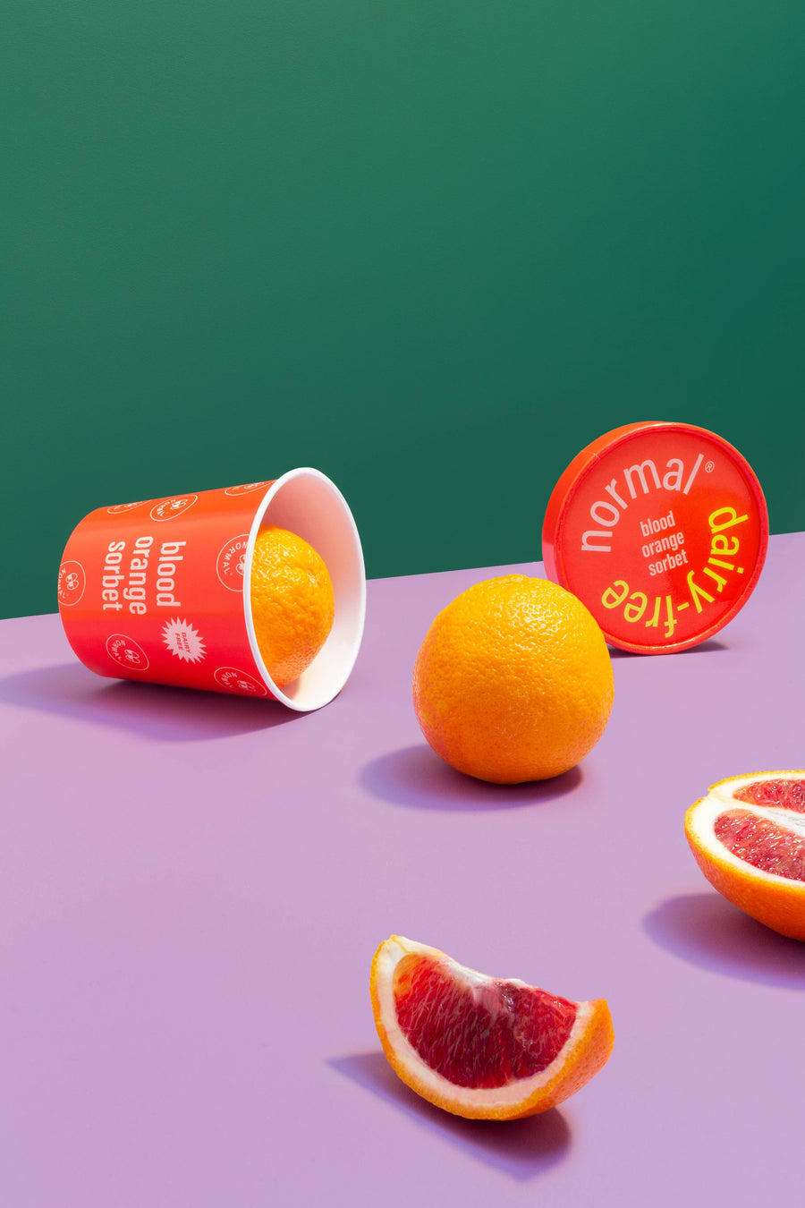 Normal Ice Cream Vegan Blood Orange Sorbet