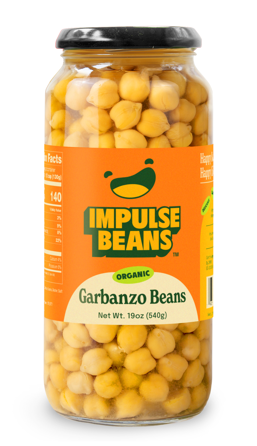 Impulse Beans Organic Garbanzo Beans