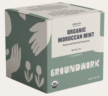 Groundwork Moroccan Mint Organic Loose Leaf Green Tea
