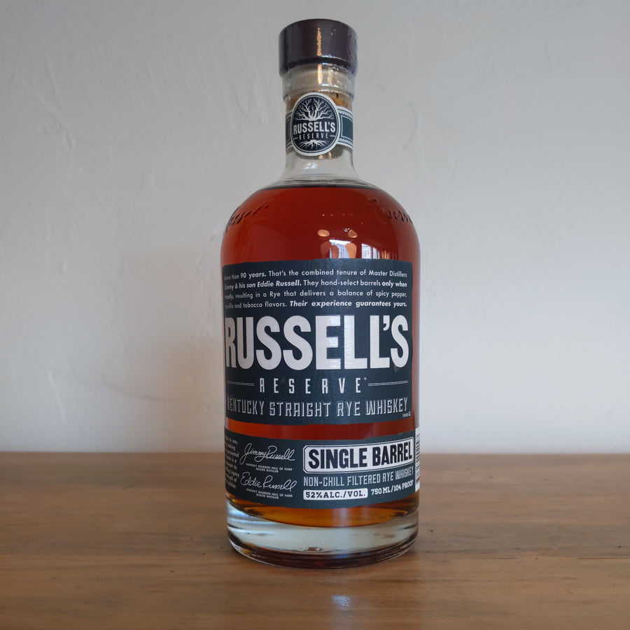 Russell's Reserve Straight Rye Whiskey Single Barrel 104 prf
