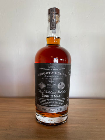 Wright & Brown Single Malt Whiskey (750ml)