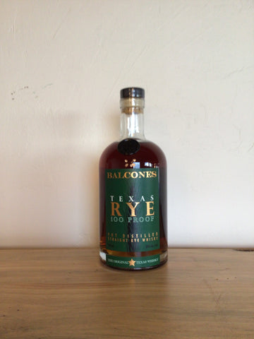 Balcones Texas Rye Whisky 100 Proof