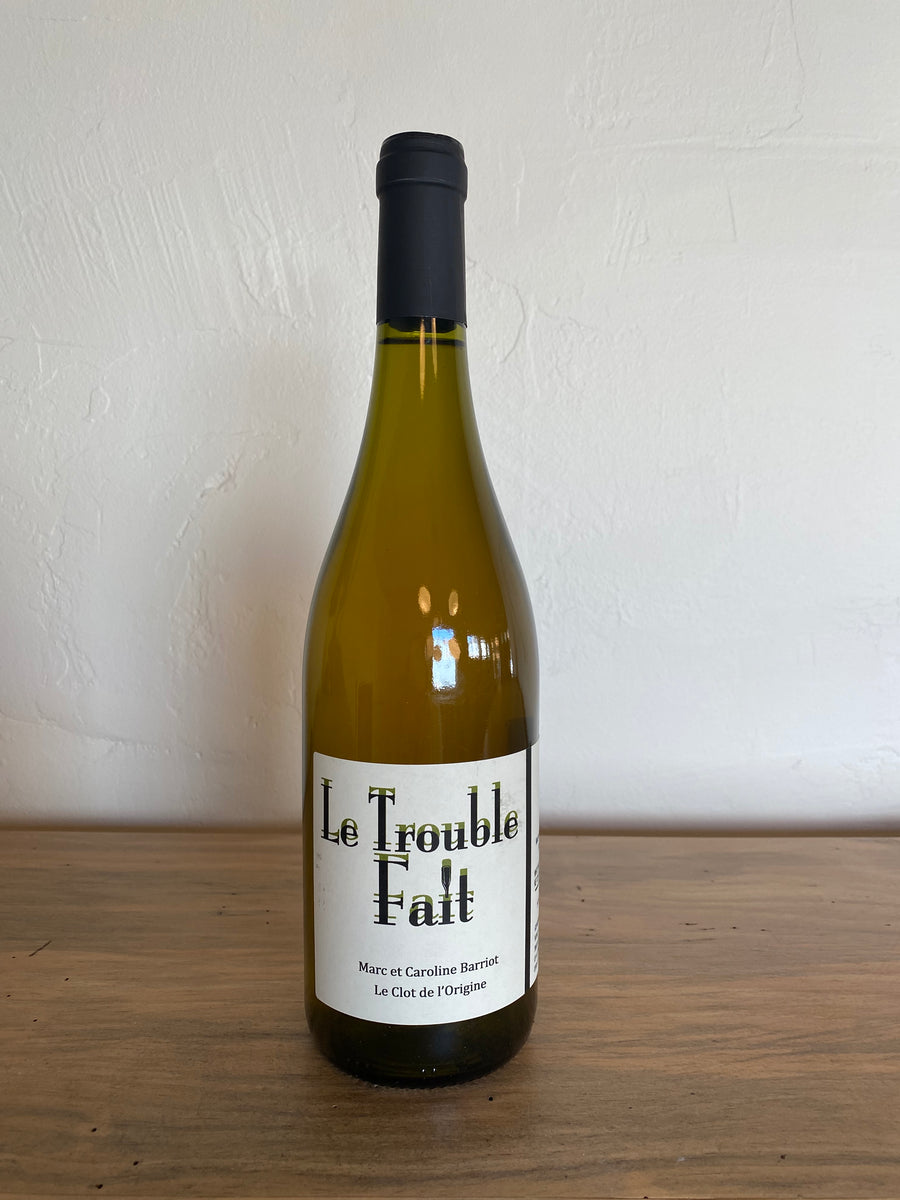 Bottle of 2022 Marc Barriot 'Trouble Fait' Skin Contact Muscat