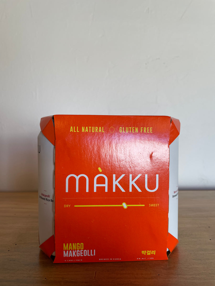 Makku Mango Makgeolli Korean Rice Beer (4-pk)