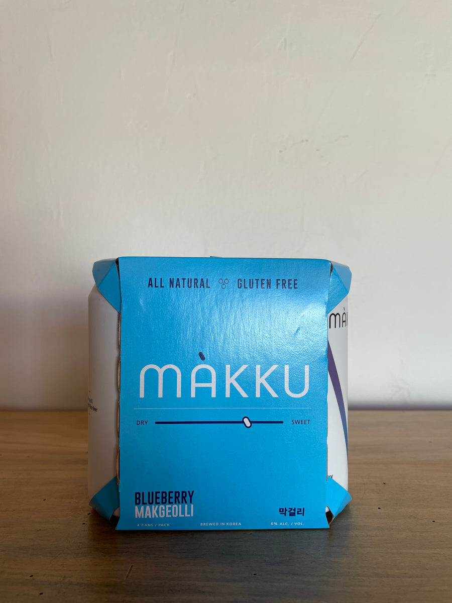 Makku Blueberry Makgeolli Korean Rice Beer (4-pk)