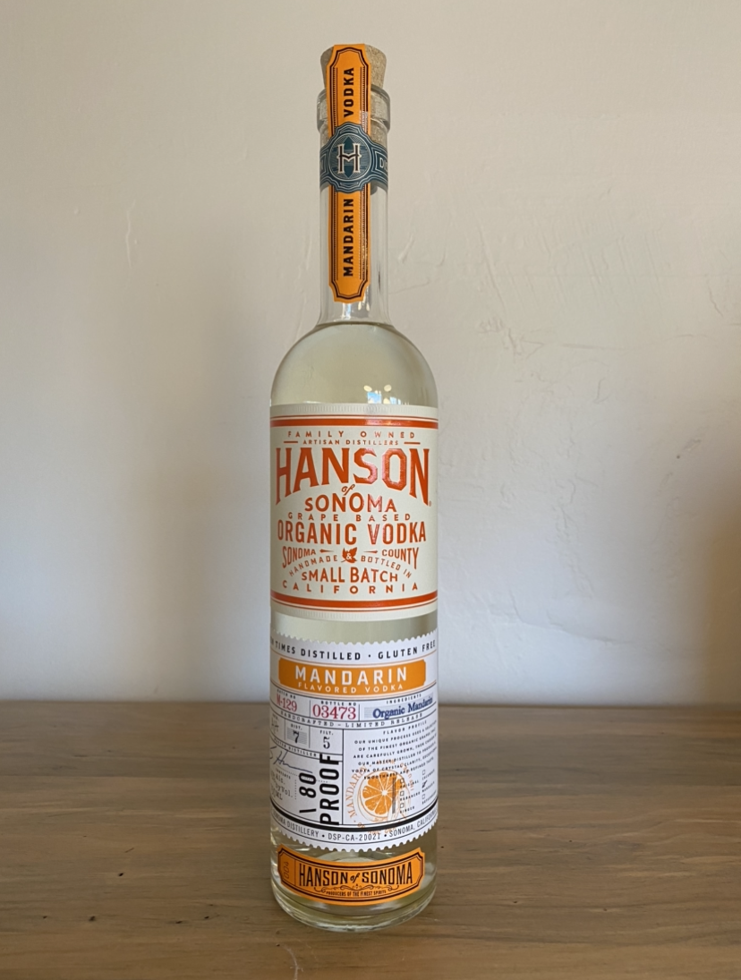 Hanson's Mandarin Organic Sonoma Vodka