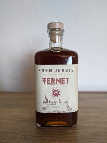 bottle of Fred Jerbis Fernet 25