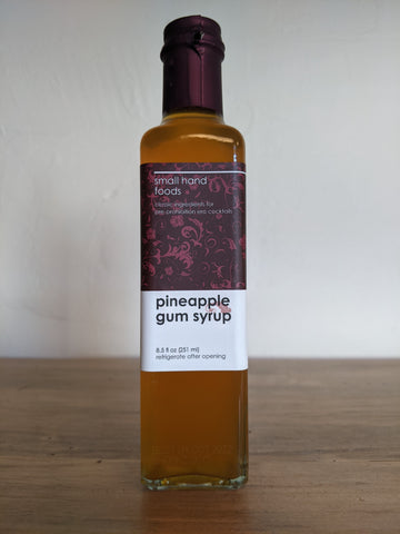 Bottle of Small Hand Foods Pineapple Gum Syrup 