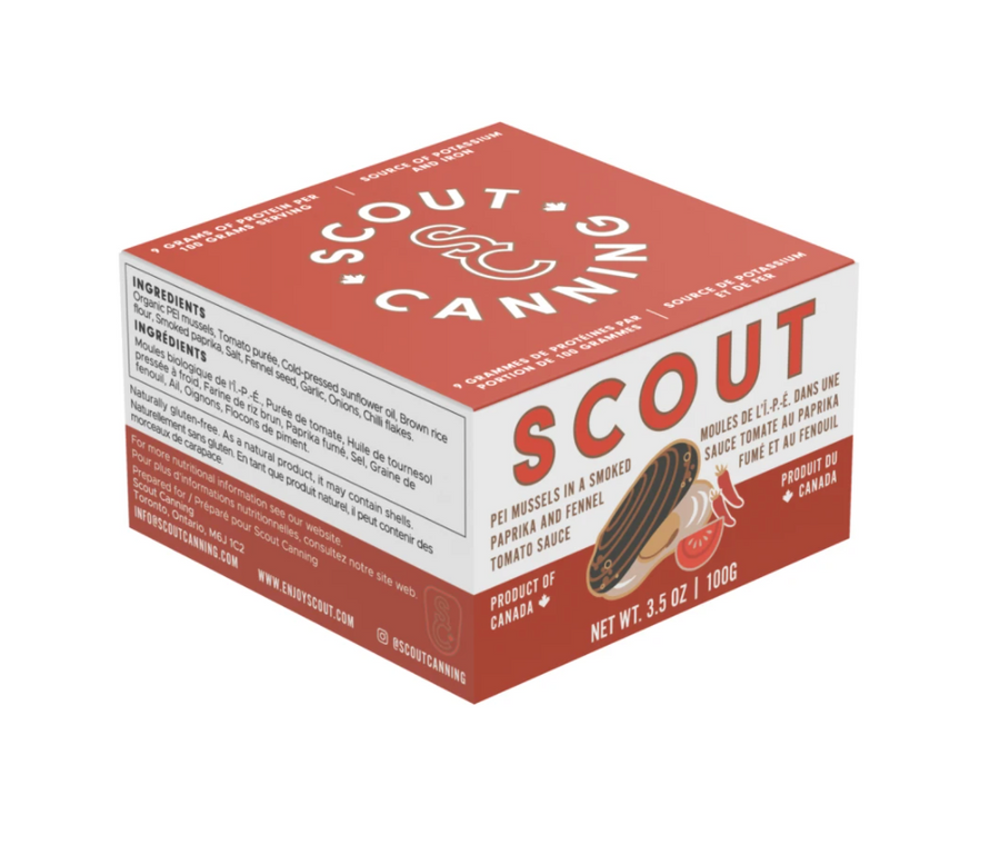 Scout PEI Mussels In A Smoked Paprika and Fennel Tomato Sauce (3.5 oz)