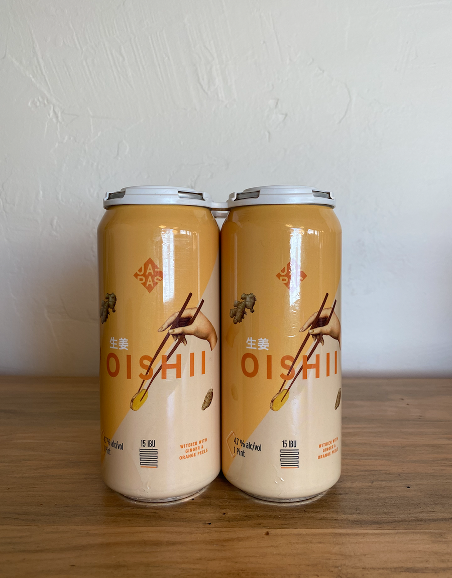 Japas 'Oishii' Ginger & Orange peel Witbier (4-pk)