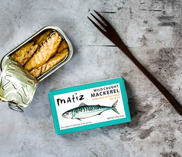 Matiz Wild Caught Mackerel in Organic Olive oil  (3 oz)