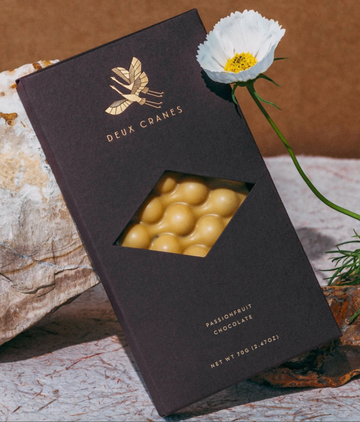 Deux Cranes Passionfruit Chocolate Bars (Dairy Free)