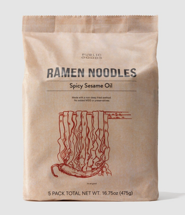 Public Goods Spicy Sesame Oil Ramen (5-pk)
