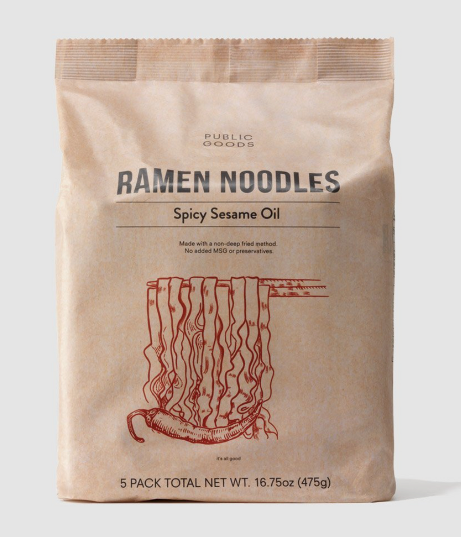 Public Goods Spicy Sesame Oil Ramen (5-pk)