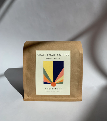 Craftsman Coffee 'Crushing it' Coffee Beans (Brazil + Kenya) (12 oz)