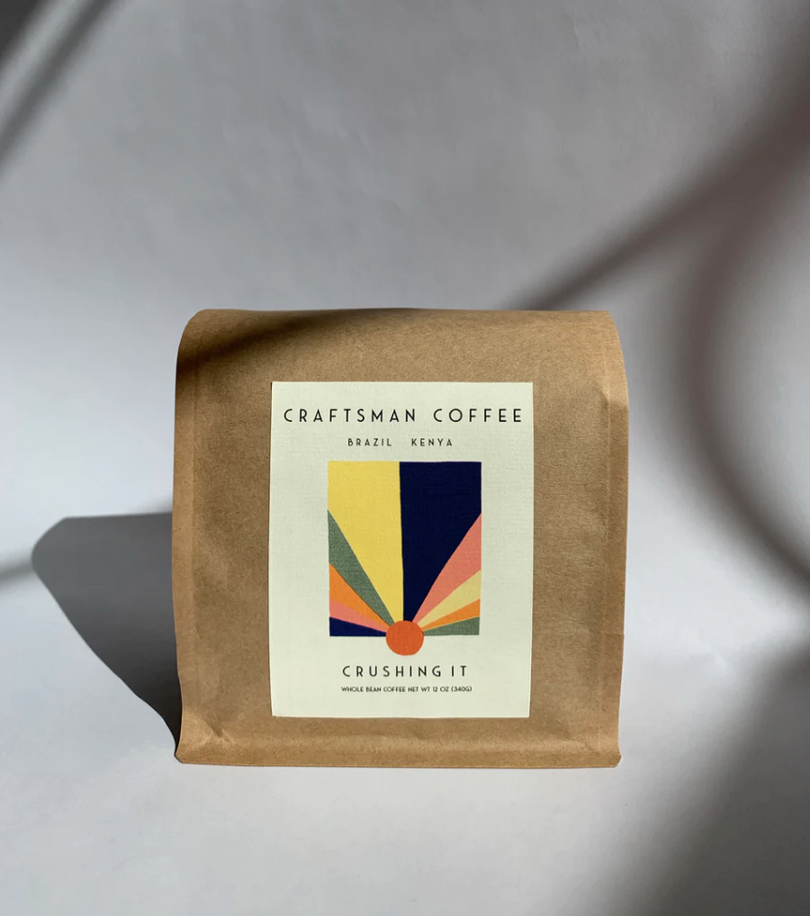 Craftsman Coffee 'Crushing it' Coffee Beans (Brazil + Kenya) (12 oz)