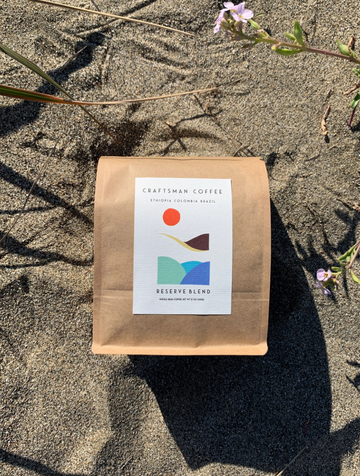 Craftsman Coffee 'Reserve Blend' Coffee Beans (Ethiopia+Columbia+Brazil) (12 oz)