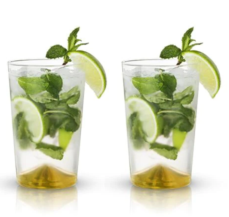 Viski Gold Pointed Tumblers (Set of 2)