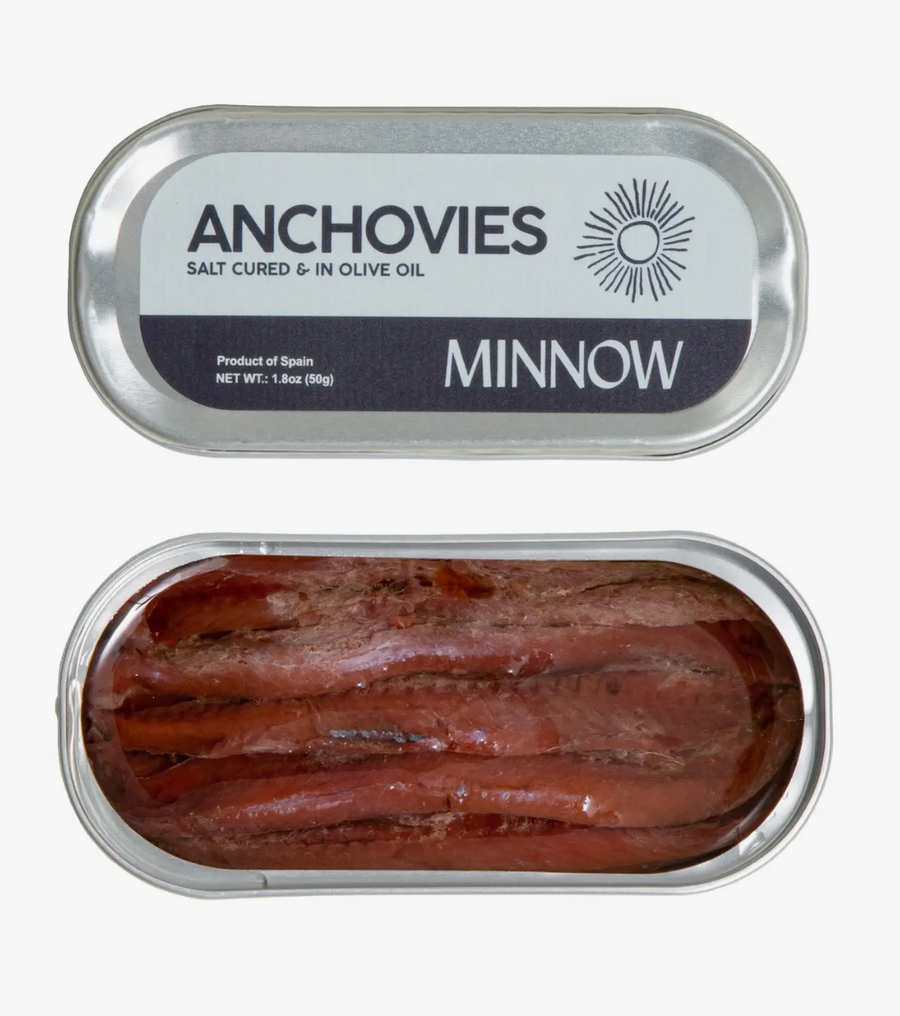 Minnow Salt Cured Anchovies in Olive Oil