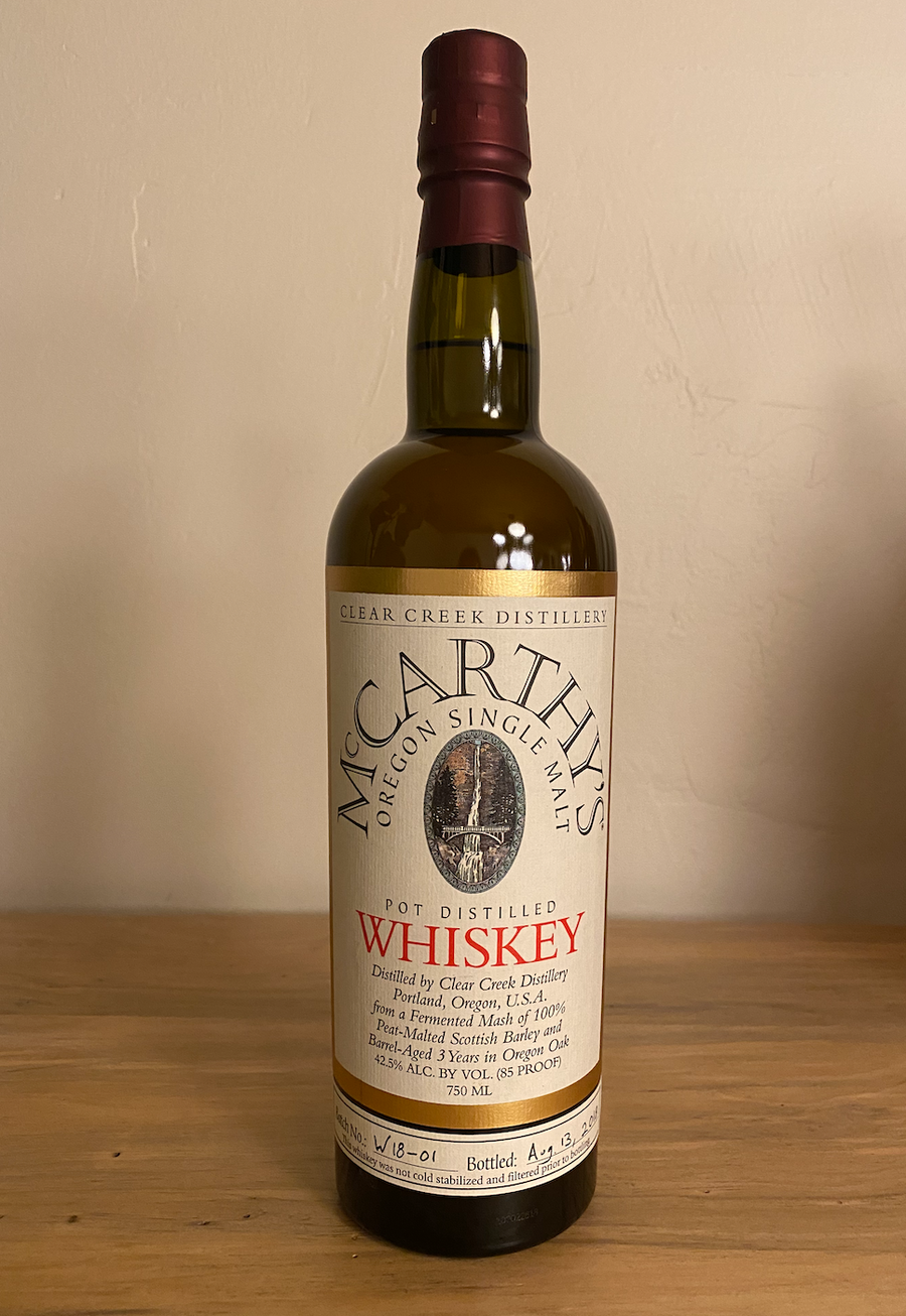 McCarthy's 3yr Old Oregon Single Malt Whiskey