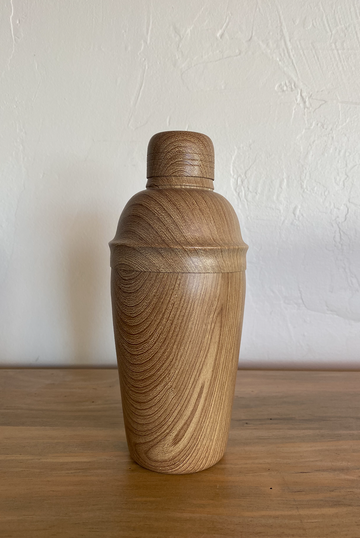 Metal Wood Design Cocktail Shaker