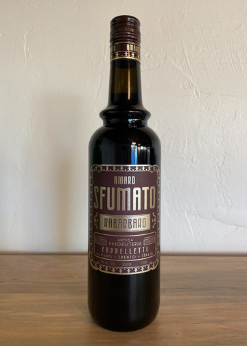 Bottle of Amaro Sfumato Rabarbaro