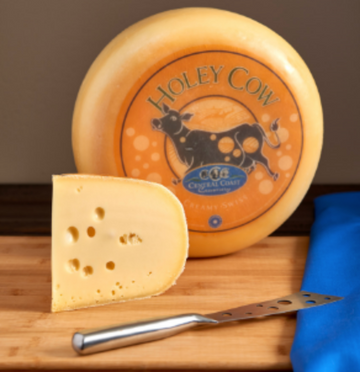 Central Coast Creamery Holey Cow Swiss Style Cheese (6 oz)