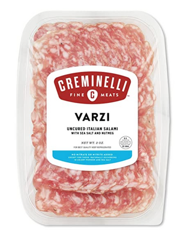 Creminelli Fine Meats Sliced 'Varzi' Uncured Salame (2 oz)