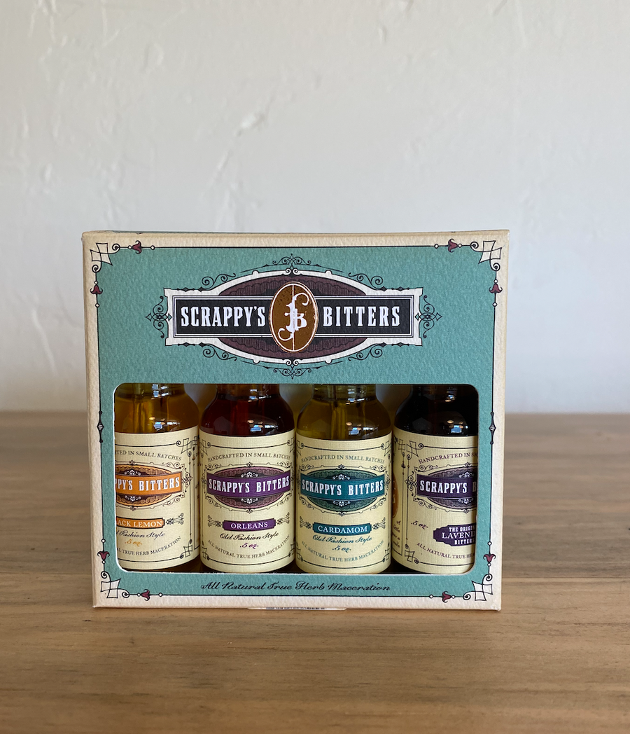 Scrappys Bitters Essentials Bitter Mini Set (Orange, Aromatic, Chocolate, Firewater)