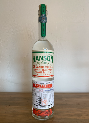 Hanson's Habanero Organic Sonoma Vodka
