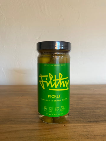 Filthy Pickle Stuffed Olives