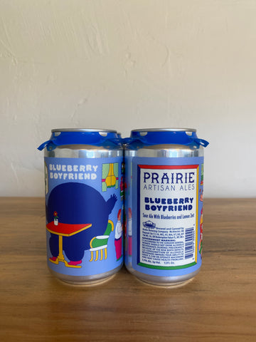 Prairie 'Blueberry Boyfriend' Sour Ale with Blueberry & Lemon Zest (4-pk)